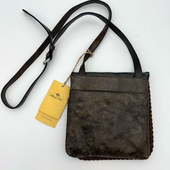 Patricia Nash Granada Tooled Turquoise Crossbody bag - Picture 2 of 9